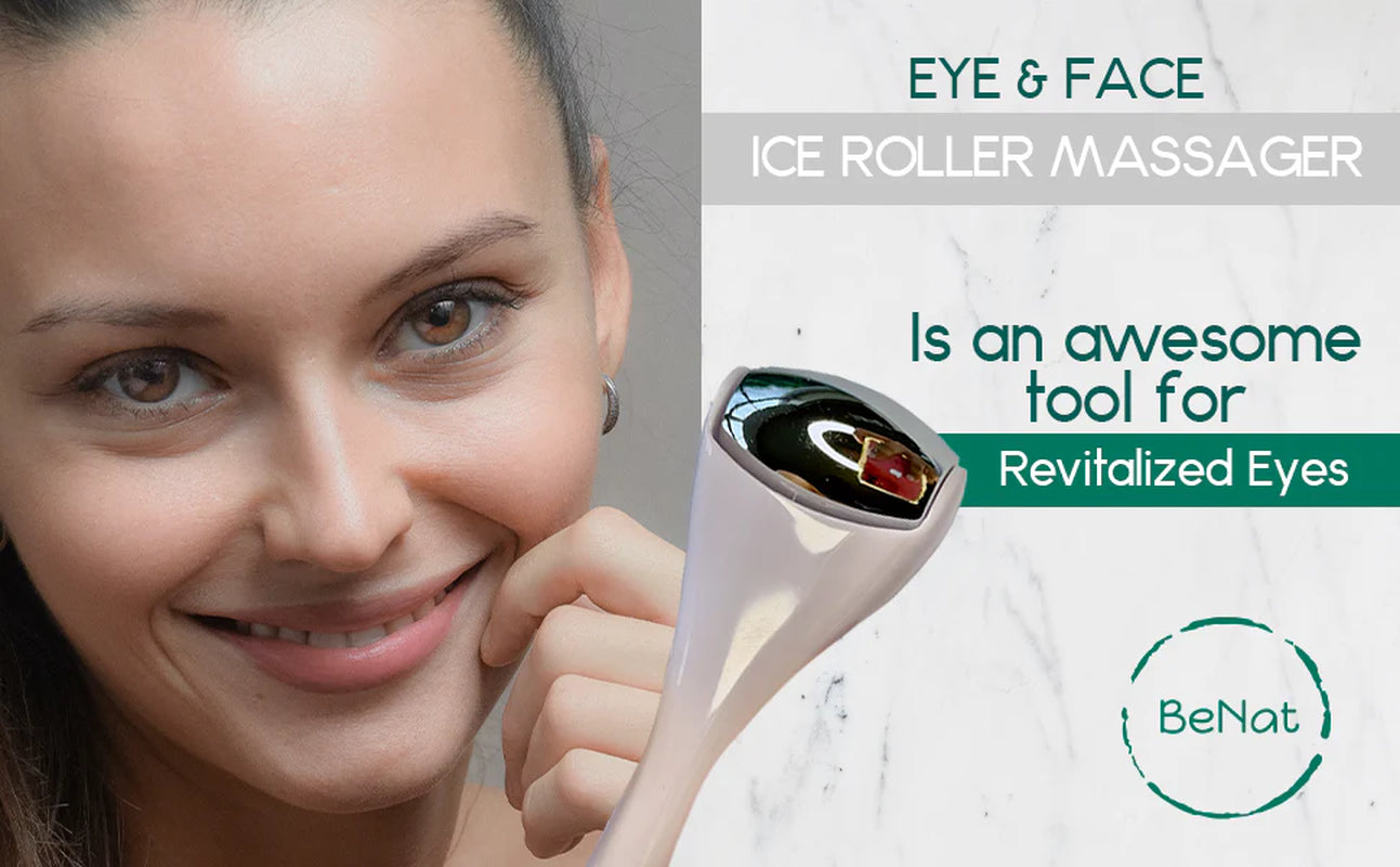 Revitalize Your Skin with the Eye & Face Cooling Ice Roller Massager