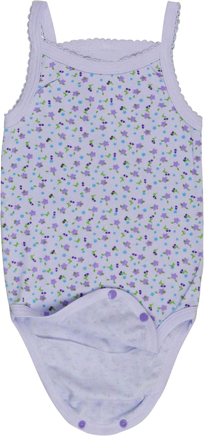 Baby Girls' 4 Pack Overall One-Piece Bodysuit