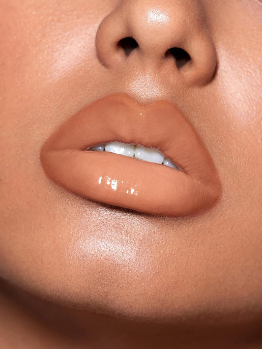 Soft 90'S Glam 3-In-1 Lip Liner Moisturizing Plant Extracts Long Lasting Liquid Lipstick Plumping Lip Gloss Makeup Set - Pouty Nude