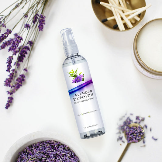 Transform Your Space: Original Lavender Eucalyptus Pillow & Linen Spray - The Ultimate Relaxation Mist (4Oz)