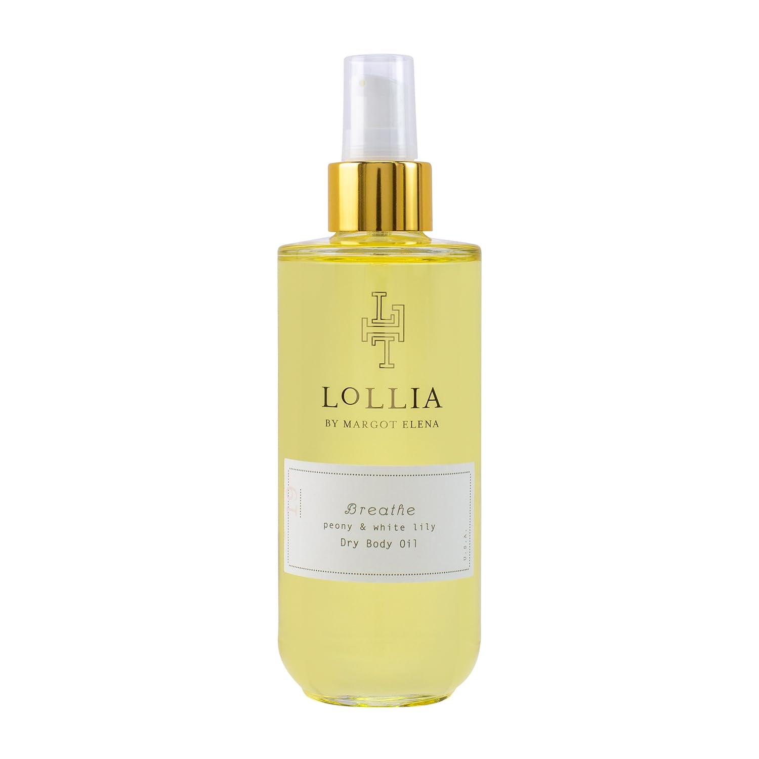 Luxurious Breathe Dry Body Oil - 6.8 Oz. Peony & White Lily Scent for All Skin Types, Deeply Moisturizing & Scented Body Oil for Women