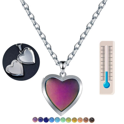 Color Change Mood Locket- Heart Love Pendant