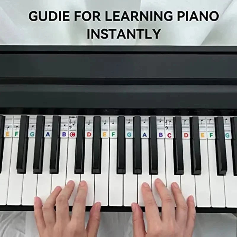 Reusable Piano Keyboard Note Labels - Perfect for Kids & Beginners Learning Piano Notes- Sensory 