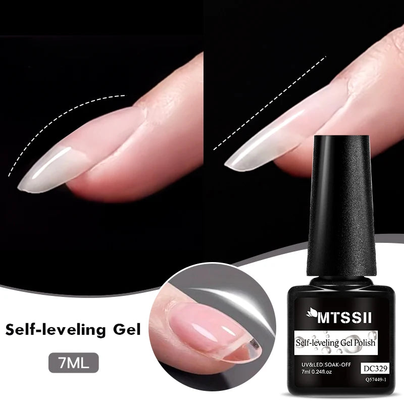 Mtssii 7ml Glitter Reflective Rubber Base Gel Polish - Laser Sparkling Semi-Permanent Soak Off UV Nail Varnish for Stunning Nail Art