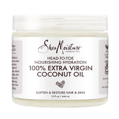 (2 Pack)  100% Extra Virgin Coconut Oil Nourishing Hydration, 14.5 Oz