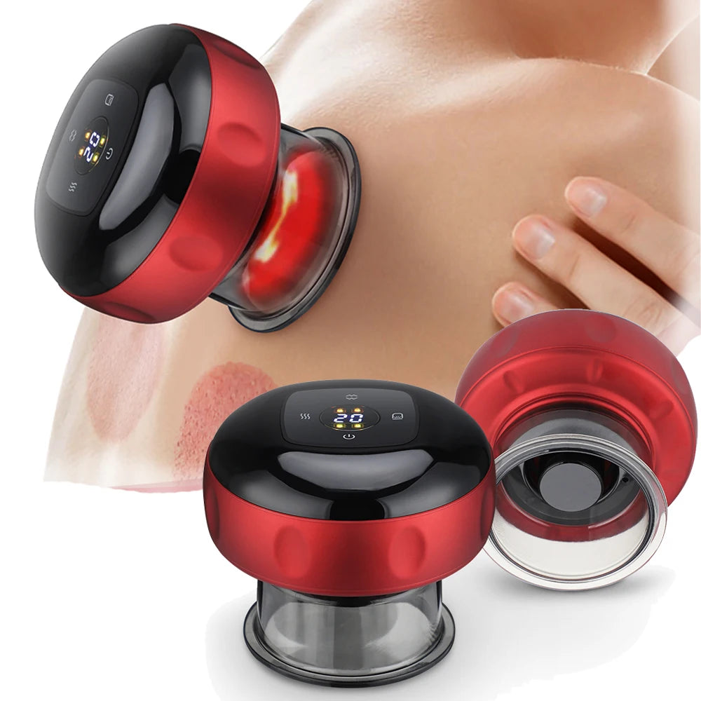 Revolutionary Smart Electric Vacuum Cupping Massager with Heating & Suction for Ultimate Body Relief