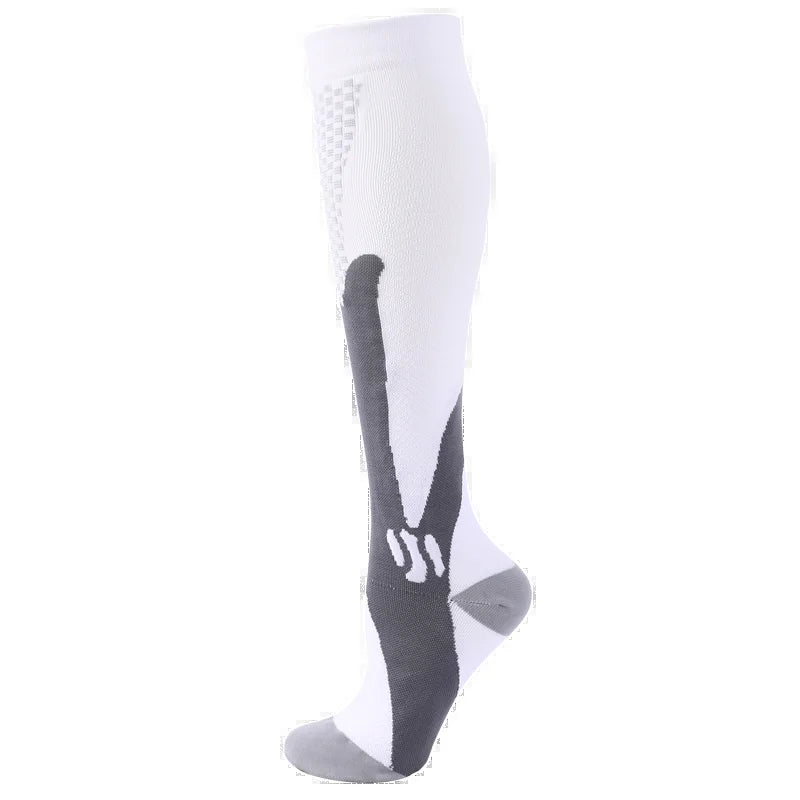 Compression Stockings -Promotes Blood Circulation - Anti-Fatigue Comfortable Solid Color Socks