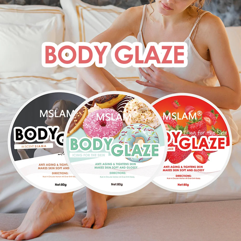 Nourishing Body Glaze Whipped Body Butter - Anti-Aging Moisturizer for Soft, Radiant Skin