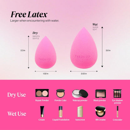 ™ - Original-Pink - Beauty-Blender - Makeup-Sponge - Super-Soft - Foundation-Sponge, Powders, Blush Creams, Reusable, Washable, Streak Free Application, Vegan, Latex Free (Pack of 1)