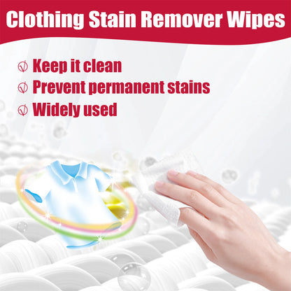 Protect & Clean Your Clothes: 20/40/100/200Pcs Color-Safe Stain Removal Wipes for Jackets, Shirts & Blouses