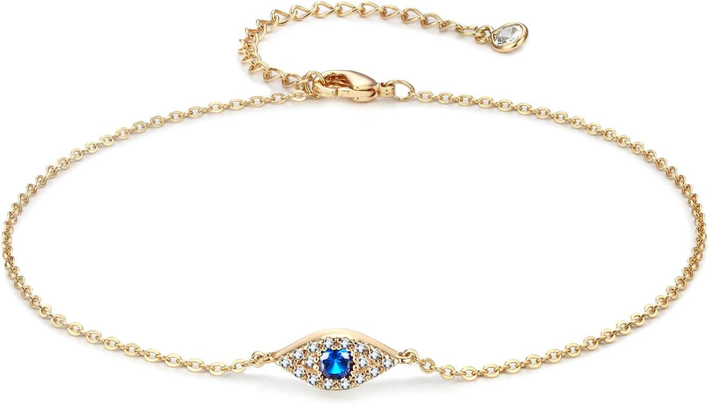 Stunning 14K Gold Tiny Bead Ankle Charm Anklet