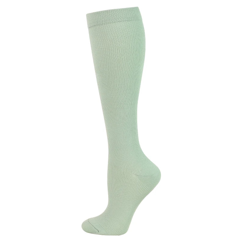 Compression Stockings -Promotes Blood Circulation - Anti-Fatigue Comfortable Solid Color Socks